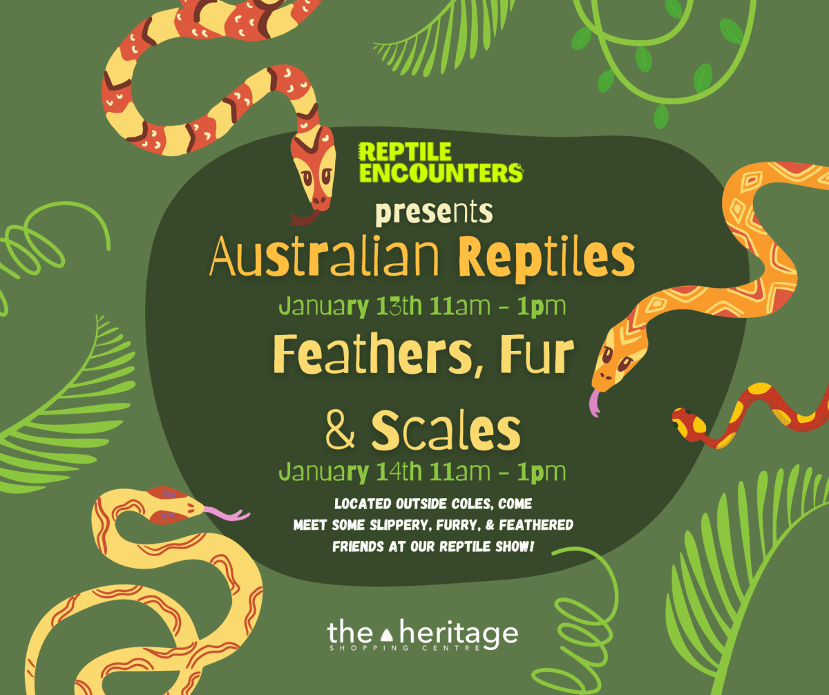 Reptile Encounters at The Heritage!